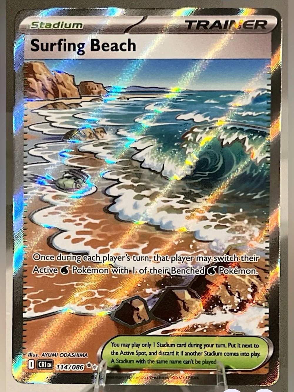 Pokémon TCG: Chaos Rising - SURFING BEACH 114/086 NM